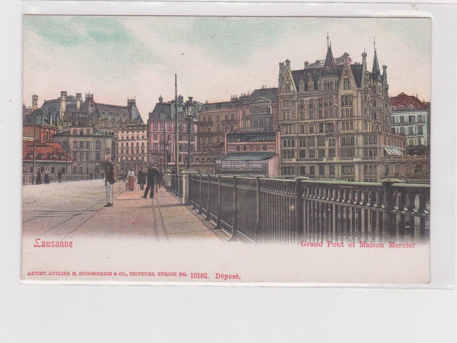 Cartoline postali: CP Lausanne - Grand Pont vers 1903 – Usato da Pailly venduto da jme99