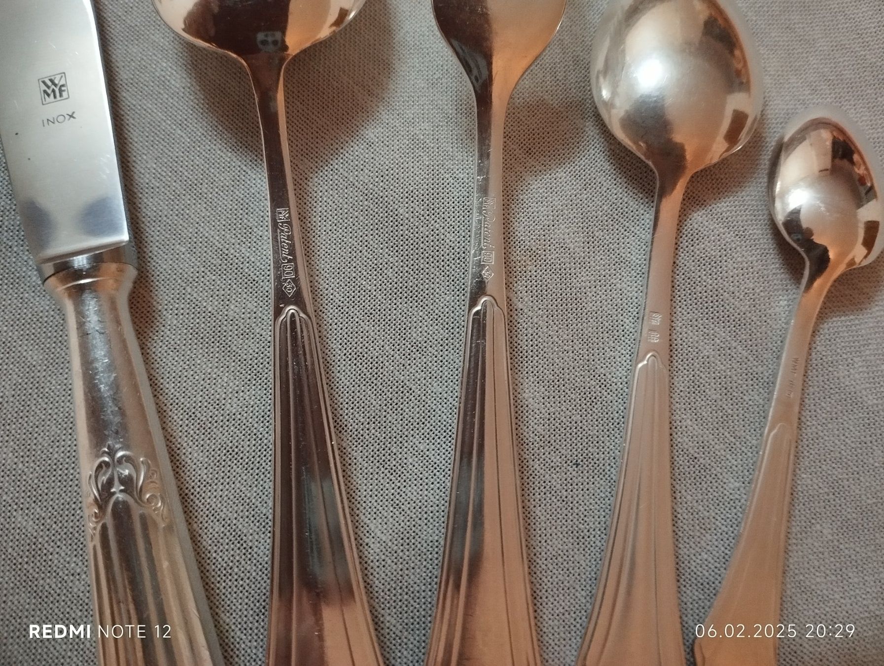 WMF Set di posate: Set 30 Teilig -WMF Fächer/Fächermuster versilbert- – Usato da Rorschacherberg venduto da Giova1922 8