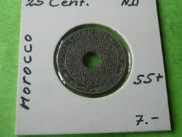 Marokko o.J., 25 Centimes