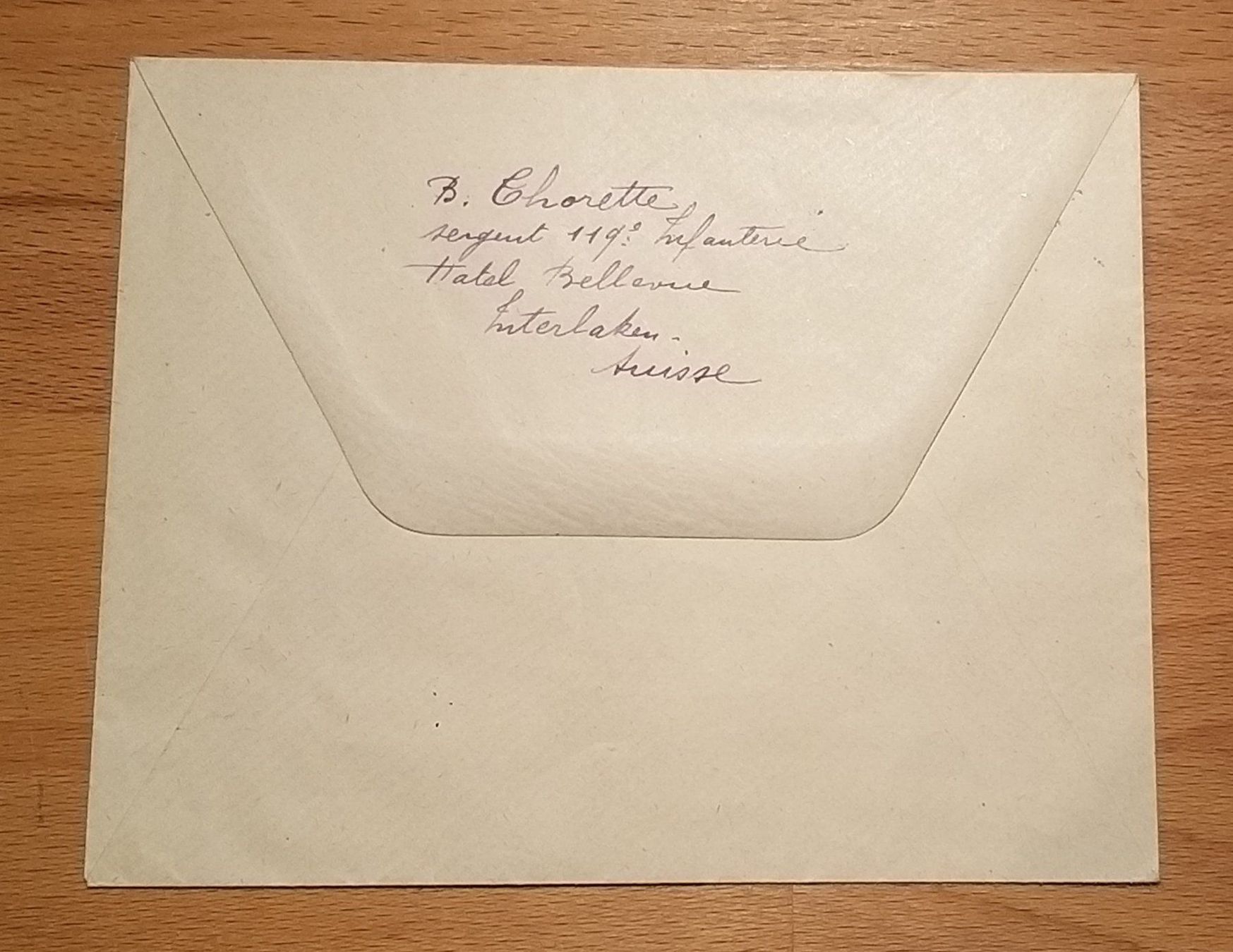 Alle Briefmarken: Internierung 1.WK Interlaken Brief – Gebraucht aus Unterägeri von PhilatelieStudiger 1