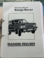 Workshop Manual Land Rover Range Rover Classic (1984-1994)