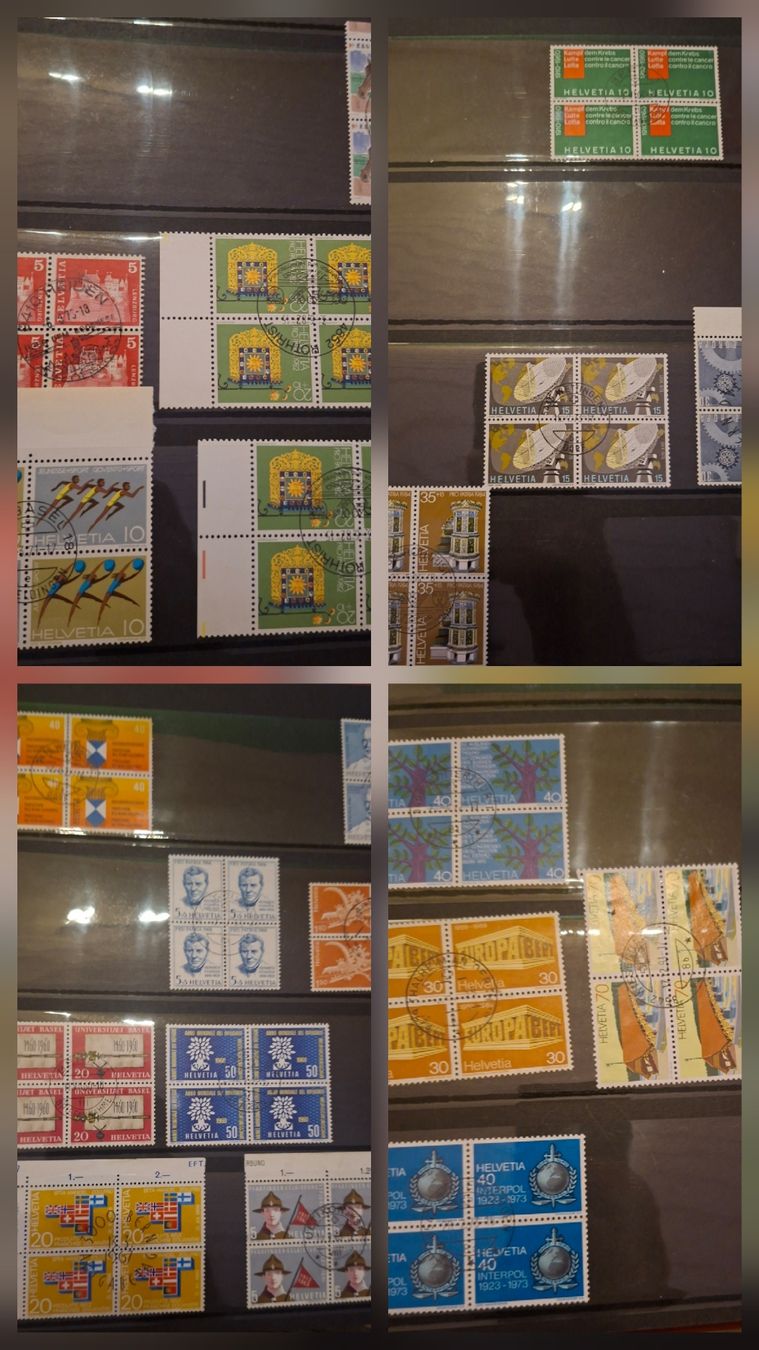 Tutti i francobolli: 4er Blocks div. modern Werbemarken – Usato da Balgach venduto da SIMEON27