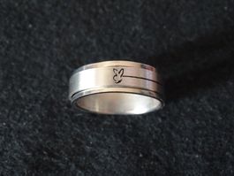 Ring Edelstahl Playboy drehbar