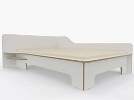 Bett 120x200 "Plane" Müllermöbel, Lattenrost & Matratze neu