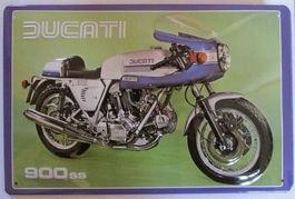 Blechschild - DUCATI 900SS-KÖNIGSWELLE