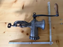 Fleischwolf Metall Handkurbel mit Klemme gebraucht