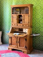 Biedermeier Sekretär Landhaus SELVA Barock Vitrine massiv