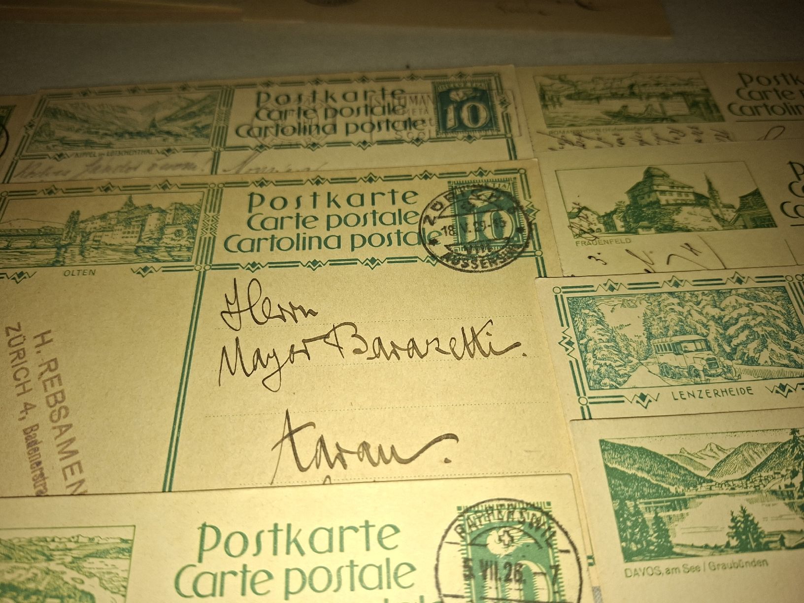Alle Briefmarken: Bildpostkarten Lot 2 22Stk. – Gebraucht aus Balgach von SIMEON27 1