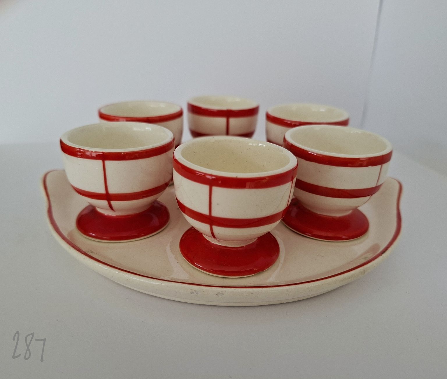 Altre Stoviglie: Vintage 8-teiliges Eierbecher Set TTT Keramik – Usato da Dietikon venduto da Magi2