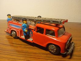 Vintage Blechspielzeug Feuerwehrwagen, Top Zustand!