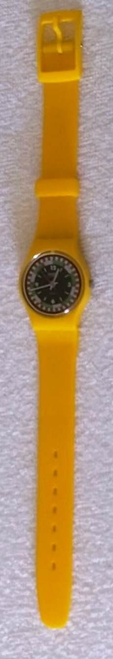 Swatch Uhren: Swatch Lady -YELLOW RACER LJ100 - – Neu und originalverpackt aus Zürich von 1-2-3 1