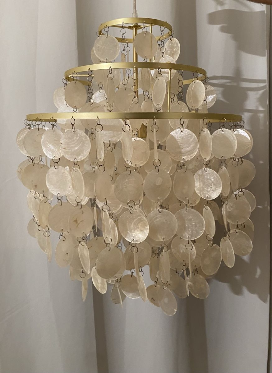 Maisons du monde Lampadari & plafoniere: KUTA Hängeleuchte Perlmutt/Gold Maisons du Monde – Difettoso da Basel venduto da fel_5sqf