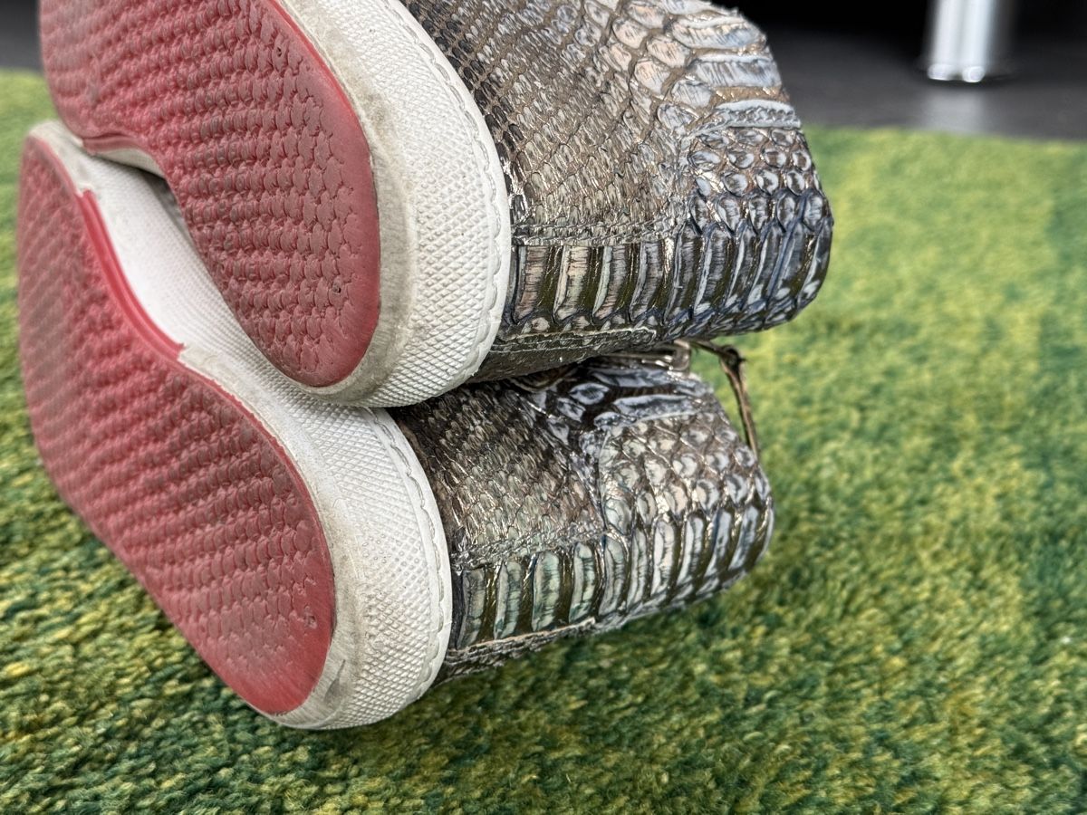 Herrenschuhe: KARDINALE high top Sneakers 36-37 Silver Python Skin NP490Fr – Gebraucht aus Zürich von Allwelcome 7