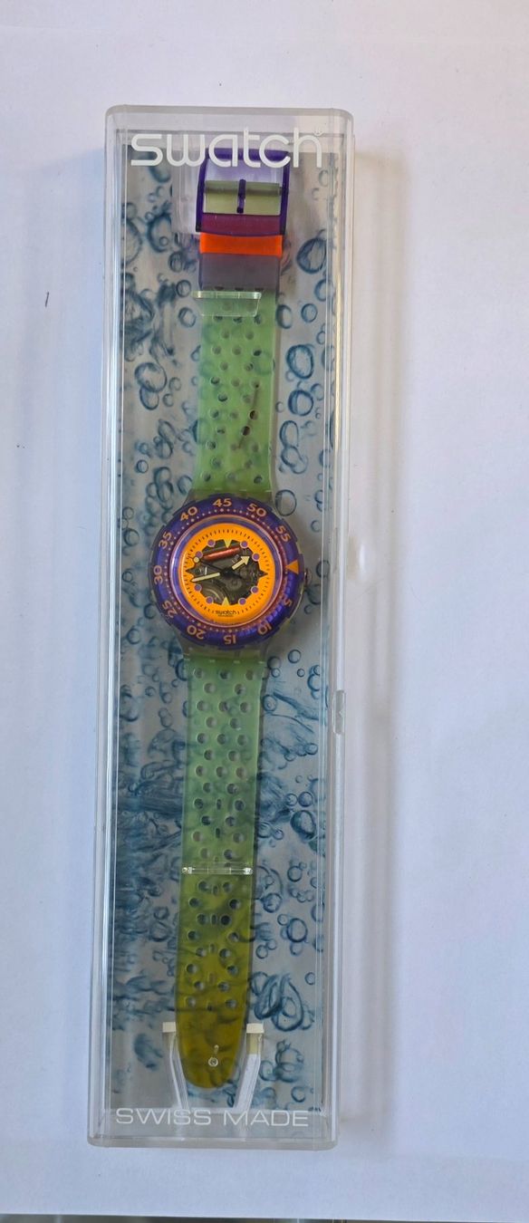 Swatch Orologi: Swatch scuba 200 gelb – Nuovo e nell'imballaggio originale da Zürich venduto da ben_mn5h