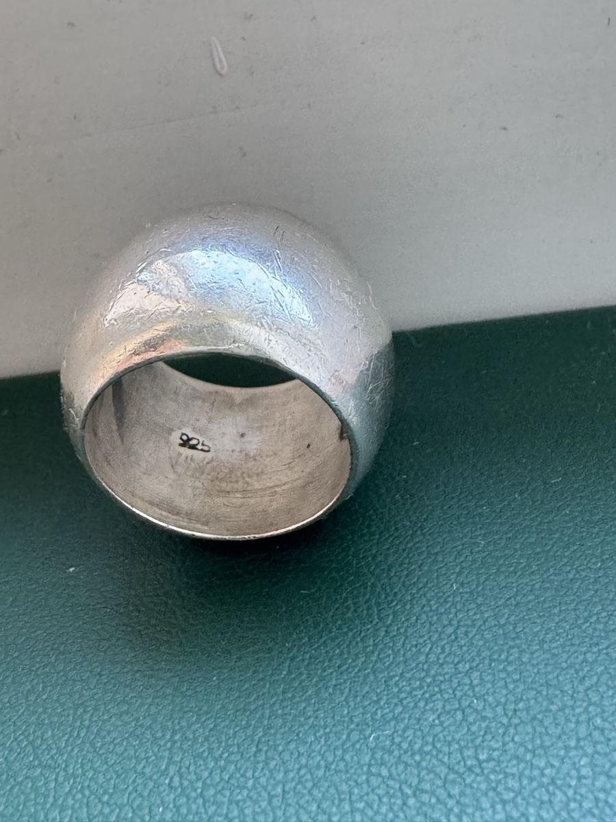 Bagues: Massiver 925 Silber Ring / Kugelring / Dome Ring – D'occasion à Untersiggenthal par Dilosh.ch 2