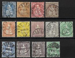 POSTEN 0; DABEI GUTE WERTE, VIELE VOLL-0, BEF., SBK 930.- +
