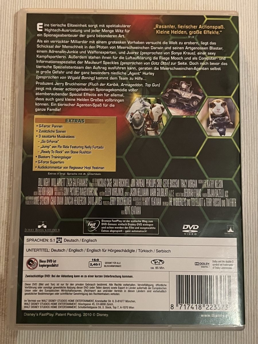 Tutti i DVDs: G-Force Agenten mit Biss DVD Disney – Usato da Rafz venduto da SaintCruz 2