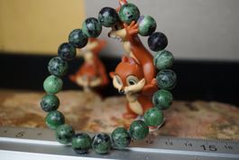 Zoisit Rubin    10mm Kugel Armband TOPSTONE