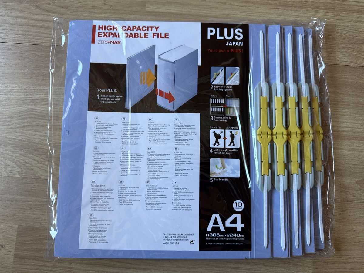 Raccoglitori: PLUS ZERO MAX 800 Blatt Aktenordne blau – Nuovo e nell'imballaggio originale da Schaffhausen venduto da Pfurrisprutz 1