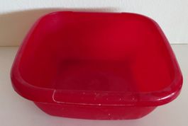 Rotho Waschbecken / Plastikbecken / ca. 8 l / eckig rot