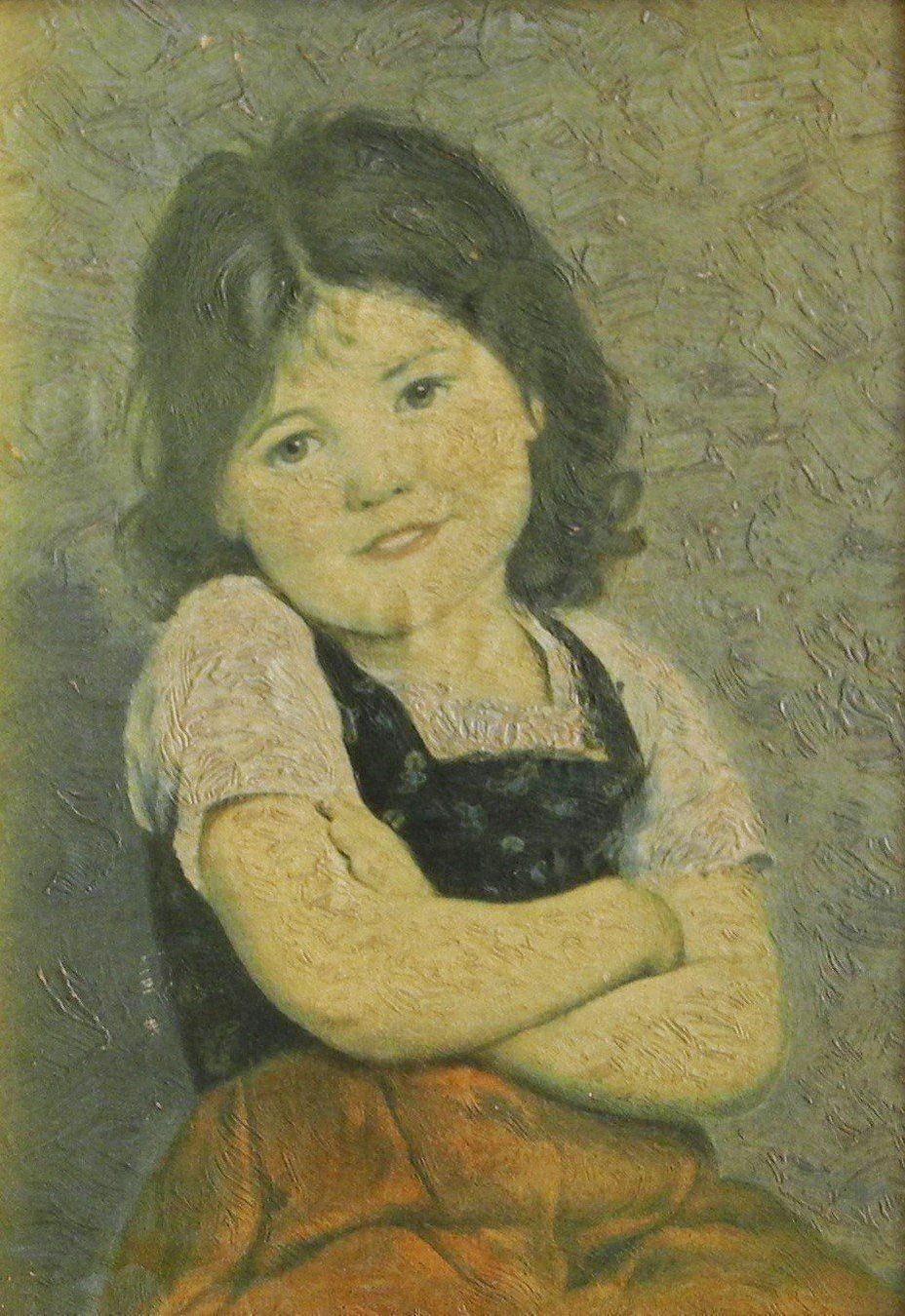 Gemälde: Herziges Mädchenportrait – Gebraucht aus Wünnewil von FineArt-NicePrice 1