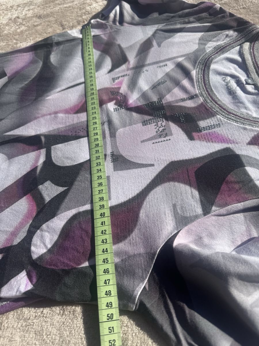 Rabe T-Shirts: RABE Shirt, Grösse 42, Grau-Lila Muster – Gebraucht aus Kehrsatz von Adrenalina1 2