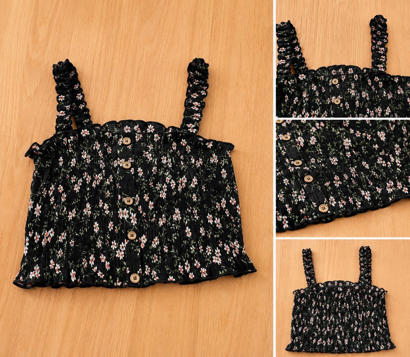 Top: Sommerliches Top mit Blumenmuster, Grösse S – Usato da Wyssachen venduto da yvo_xv28