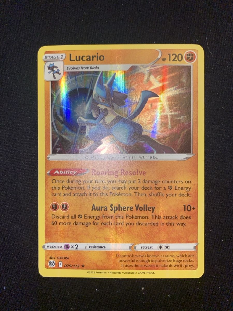 Pokémon Carte collezionabili: Pokémon Lucario Holo – Usato da Dornach venduto da kil_rc55