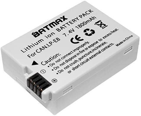 Canon Akkus: 2x Akku LP-E8 Canon EOS 650 700D 1800mAh EOS 650D / EOS 700D – Neu und originalverpackt aus Domat/Ems von mabachur 1