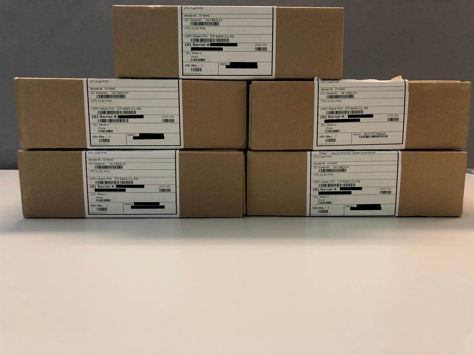 Telefoni: 5 Stück Cisco CP-6945-CL-K9 Telefone – Nuovo e nell'imballaggio originale da Büron venduto da Restposte 2
