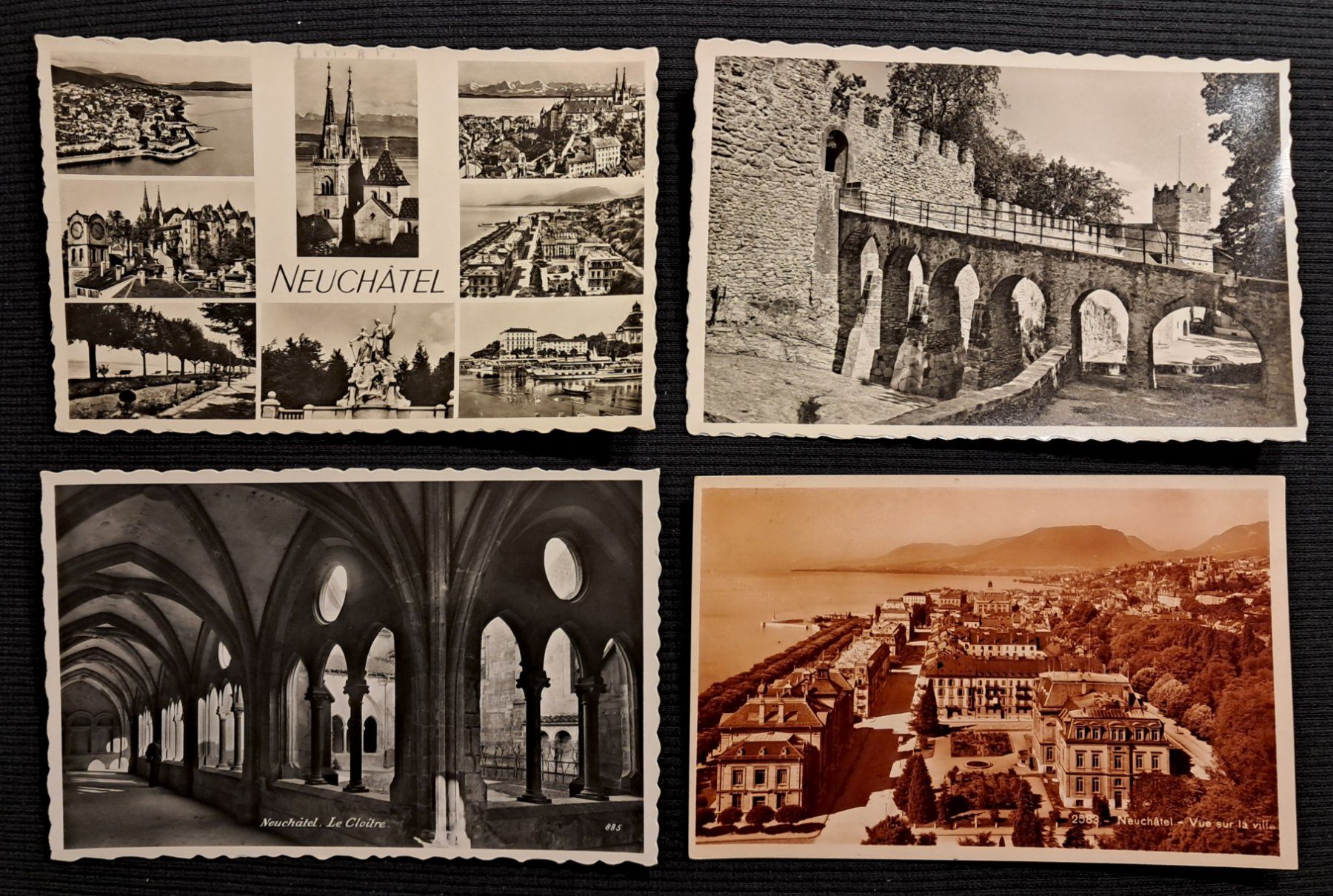Cartoline postali: 4 CP NEUCHATEL – Usato da Ponto Valentino venduto da giorgia06