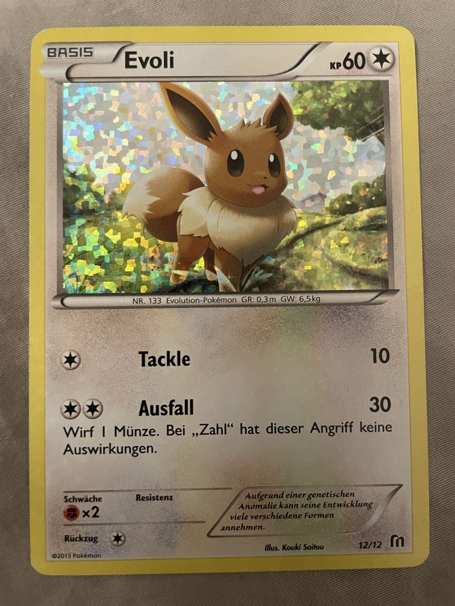 Pokémon Carte collezionabili: Evoli Holo – Nuovo (secondo la descrizione) da Hergiswil NW venduto da rob_bmm8