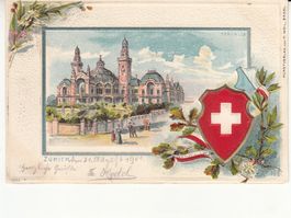 Zürich 1901, mit Aushlifsstempel Ins