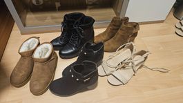 Schuhpaket: Stiefel, Boots, Sandalen