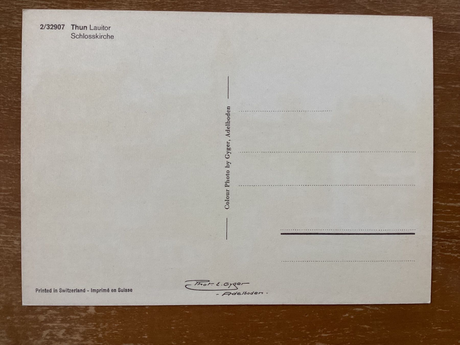Cartoline postali: AK Thun. Lauitor mit Trolleybus – Usato da Zürich venduto da tol_b7c7 1