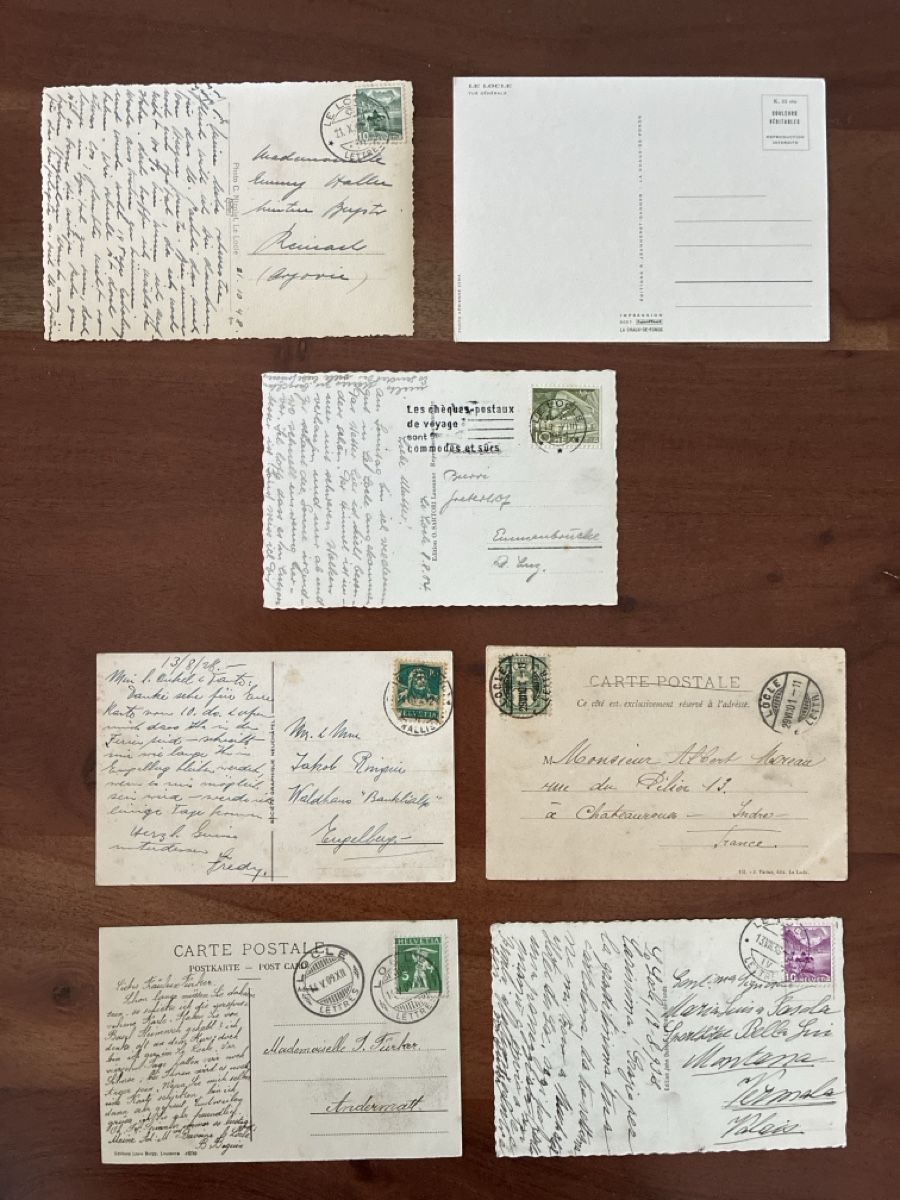 Cartoline postali: 13 Ansichtskarten Schweiz von Le Locle NE – Usato da Oftringen venduto da Cla.vD.74 1