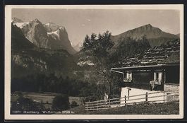 Hasliberg, Panoramablick zum Wetterhorn