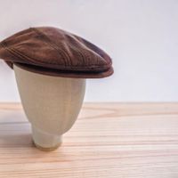 Cappello BORSALINO marrone da uomo in pelle taglia 56 🇮🇹