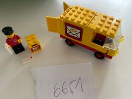 ***Lego 6651 Postwagen 80er Jahre***