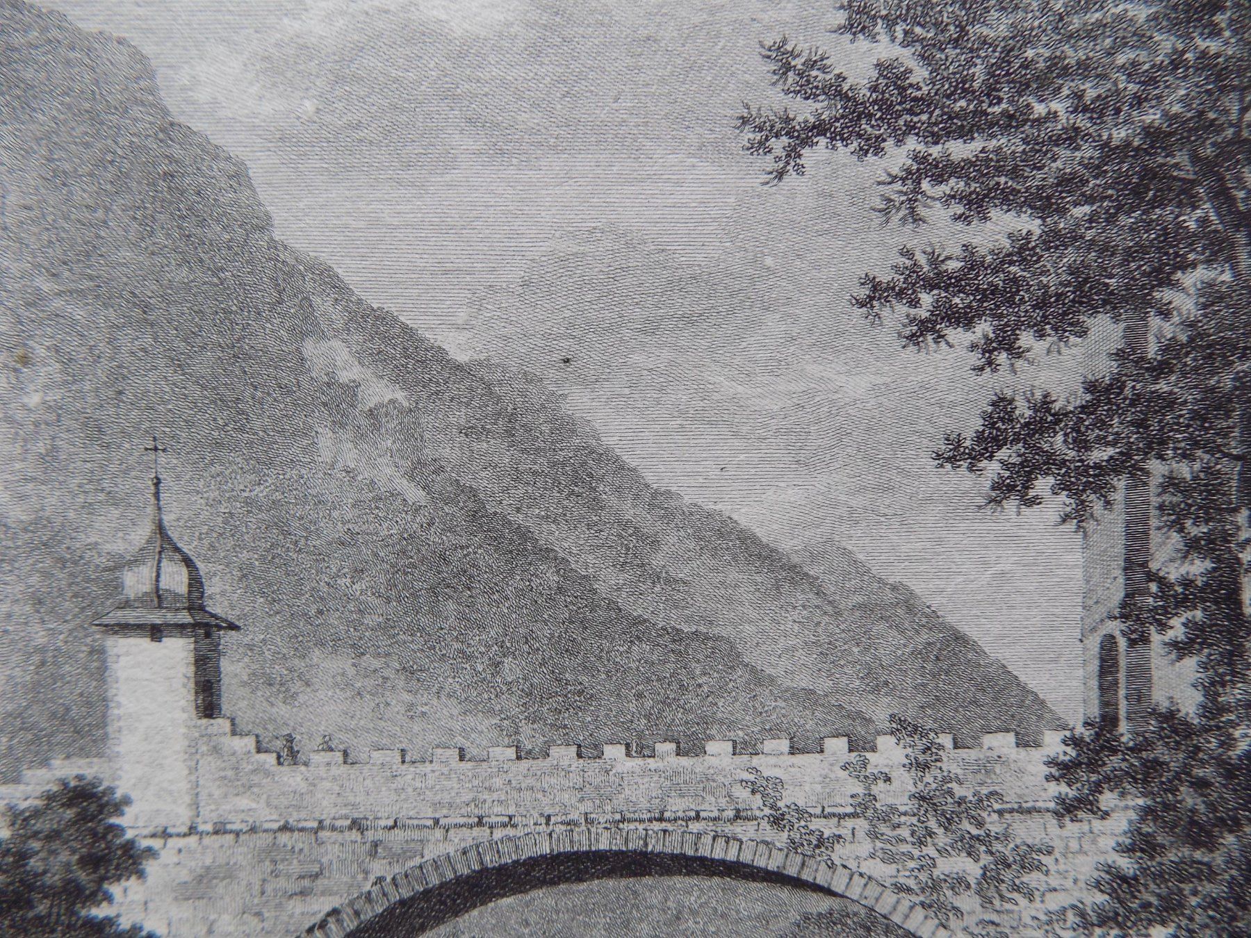 Incisioni: Vue du Pont de Saint Maurice – Usato da Risch venduto da Antikfee 7