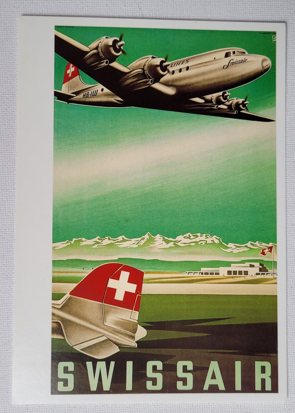 Cartoline postali: SWISSAIR PLAKAT, 1948 – Nuovo (secondo la descrizione) da Neftenbach venduto da Mador6