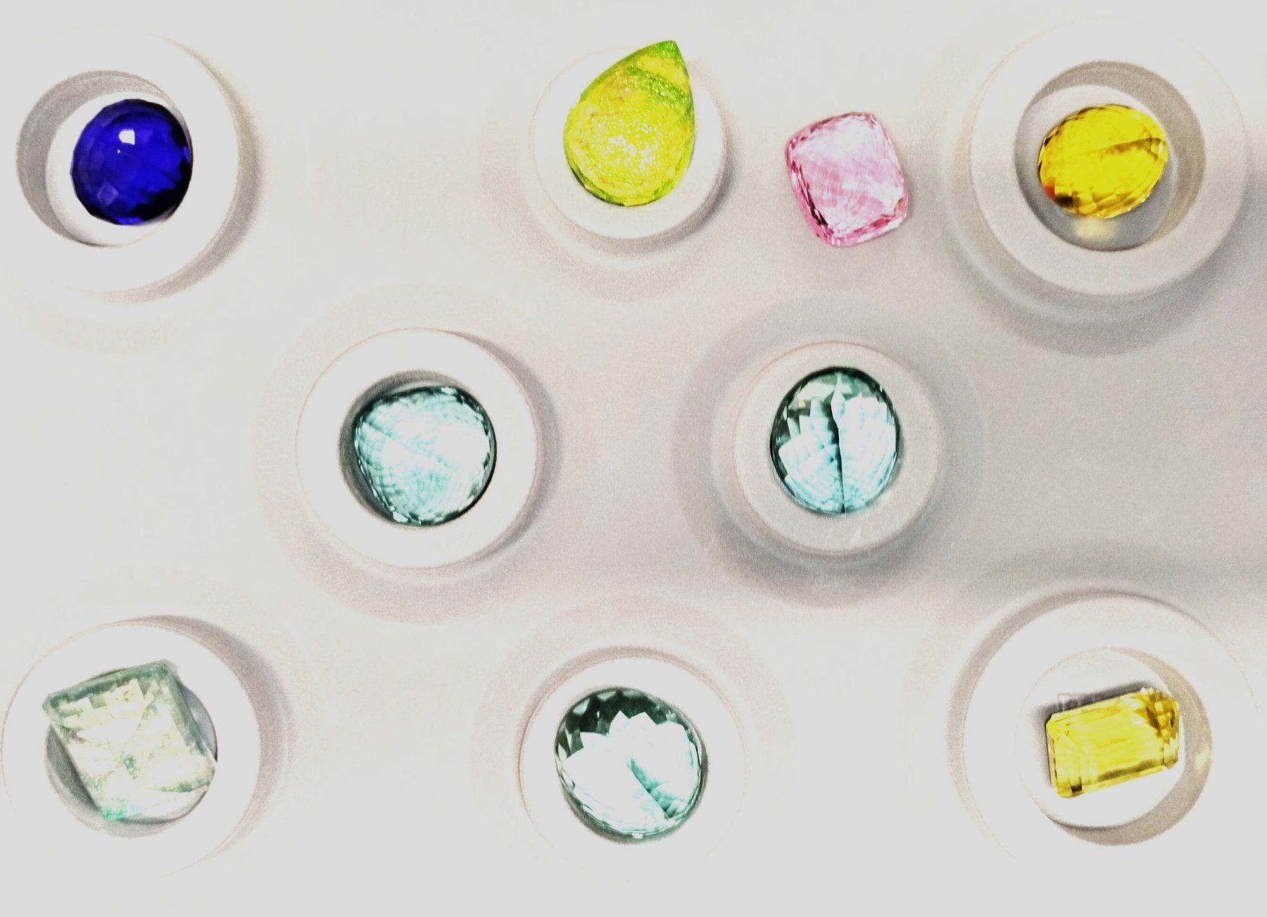 Bicchieri: Glassteine als Deko oder Tischschmuck – Usato da Olten venduto da Haendler01 1