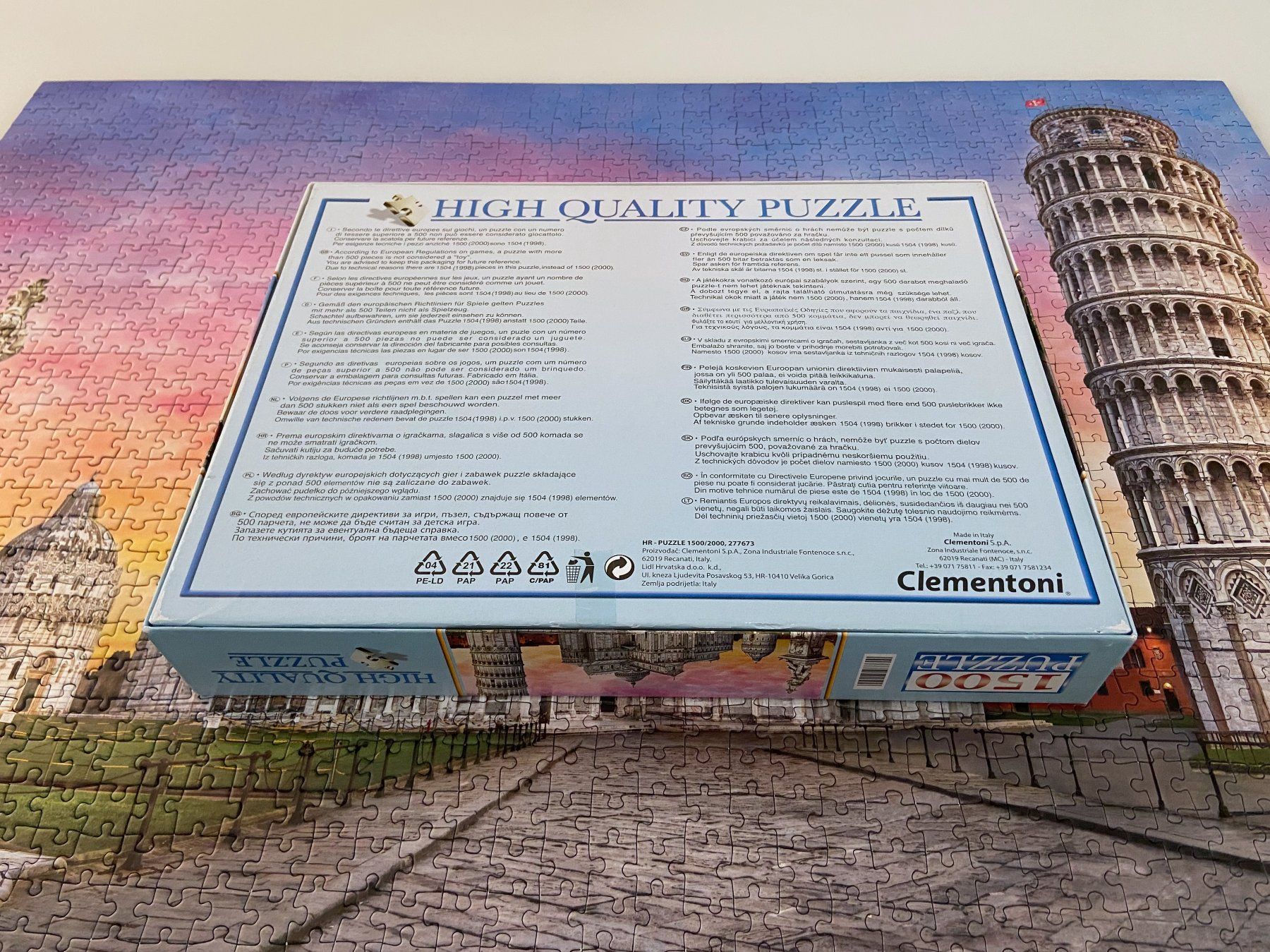 Clementoni Puzzle: PISA Puzzle Clementoni, 1500 Teile – Usato da Birr venduto da Jamonline 3