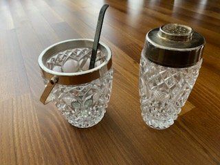 Gläser: Porta chiaccio e bicchiere shaker cristallo pezzi unici – Gebraucht aus Balerna von lau_dnx9