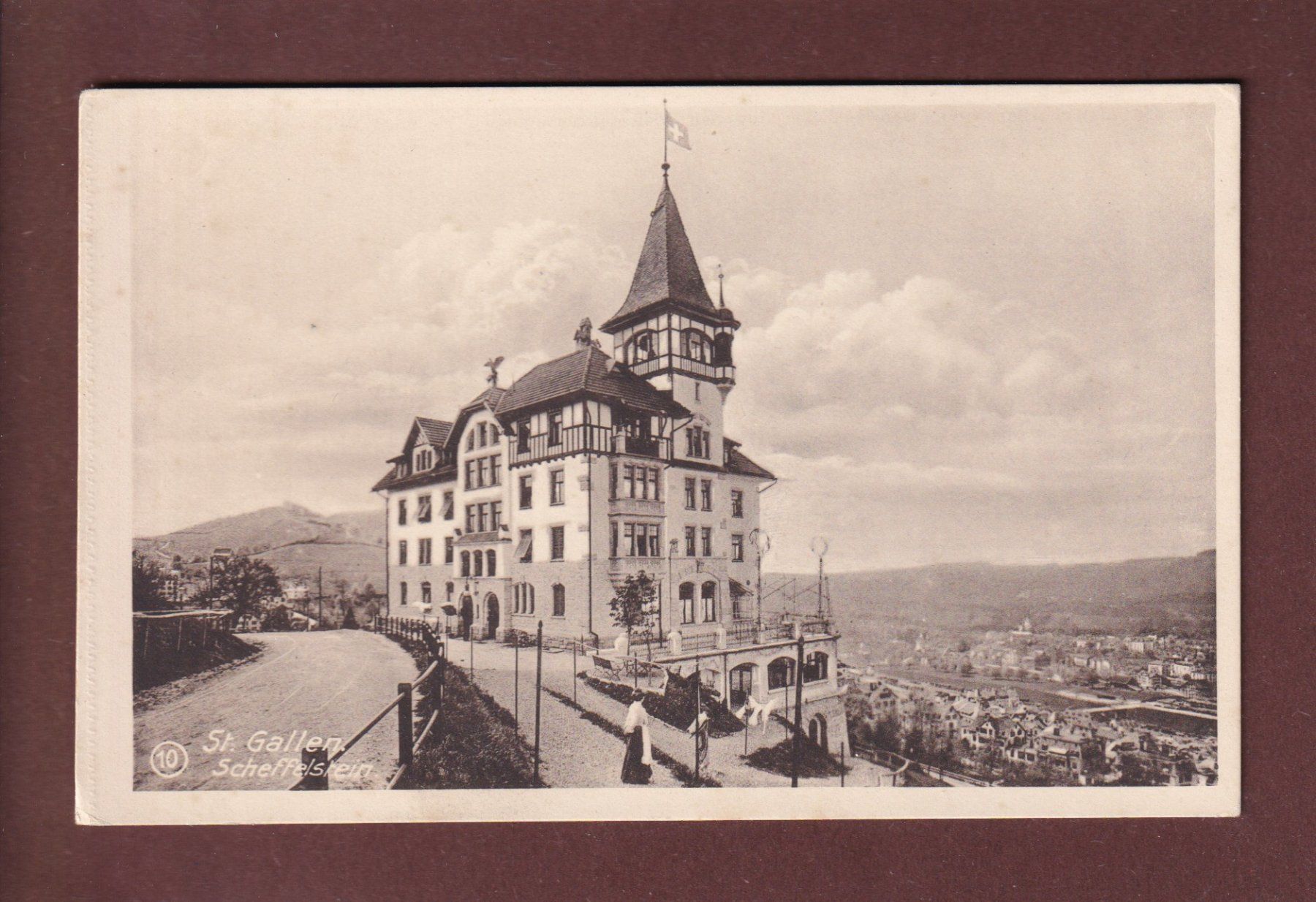 Cartoline postali: ST. GALLEN - Scheffelstein – Usato da Pully venduto da nicecards