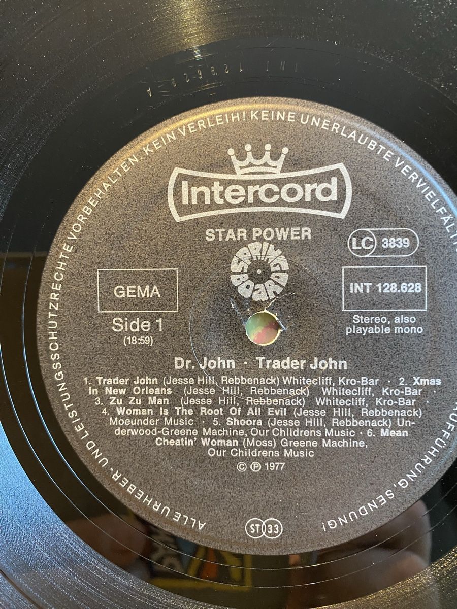 Vinyles: Dr. John Trader John has 1977 – D'occasion à Zürich par markus234 4