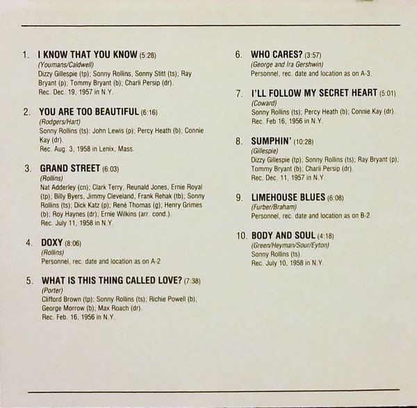 CD: Sonny Rollins And Friends COMPACT JAZZ Nat Adderley ... CD – Usato da Kandergrund venduto da Sososo 4