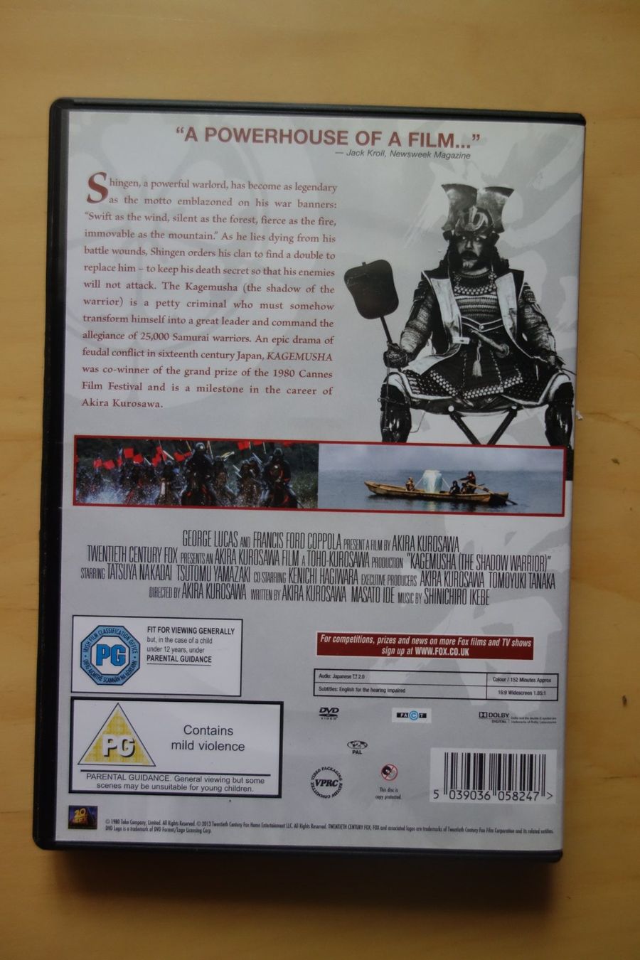 Tutti i DVDs: Kagemusha - Kurosawa Lucas Coppola – Usato da Romainmôtier venduto da Iguazu12 1