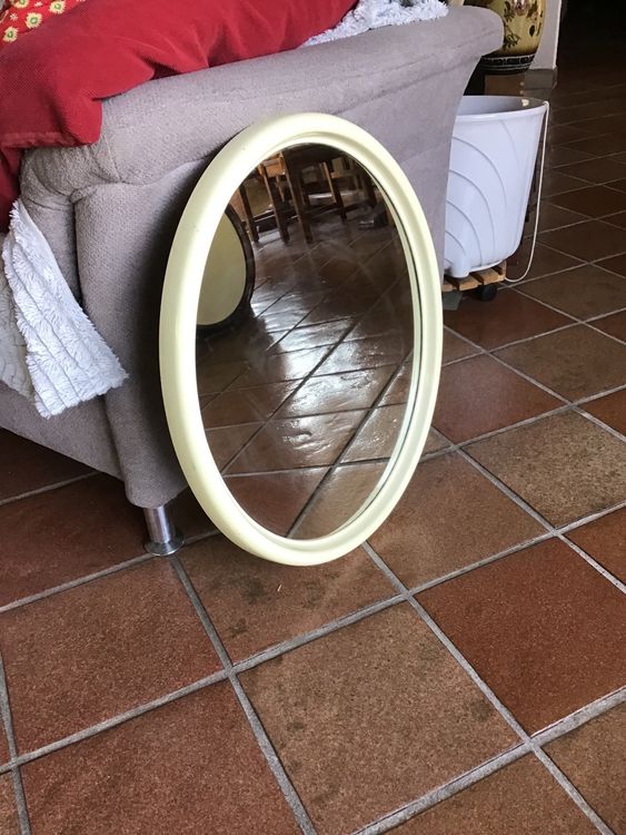 Miroir salle de bain 70s Blanc/Marron - bibelot & co