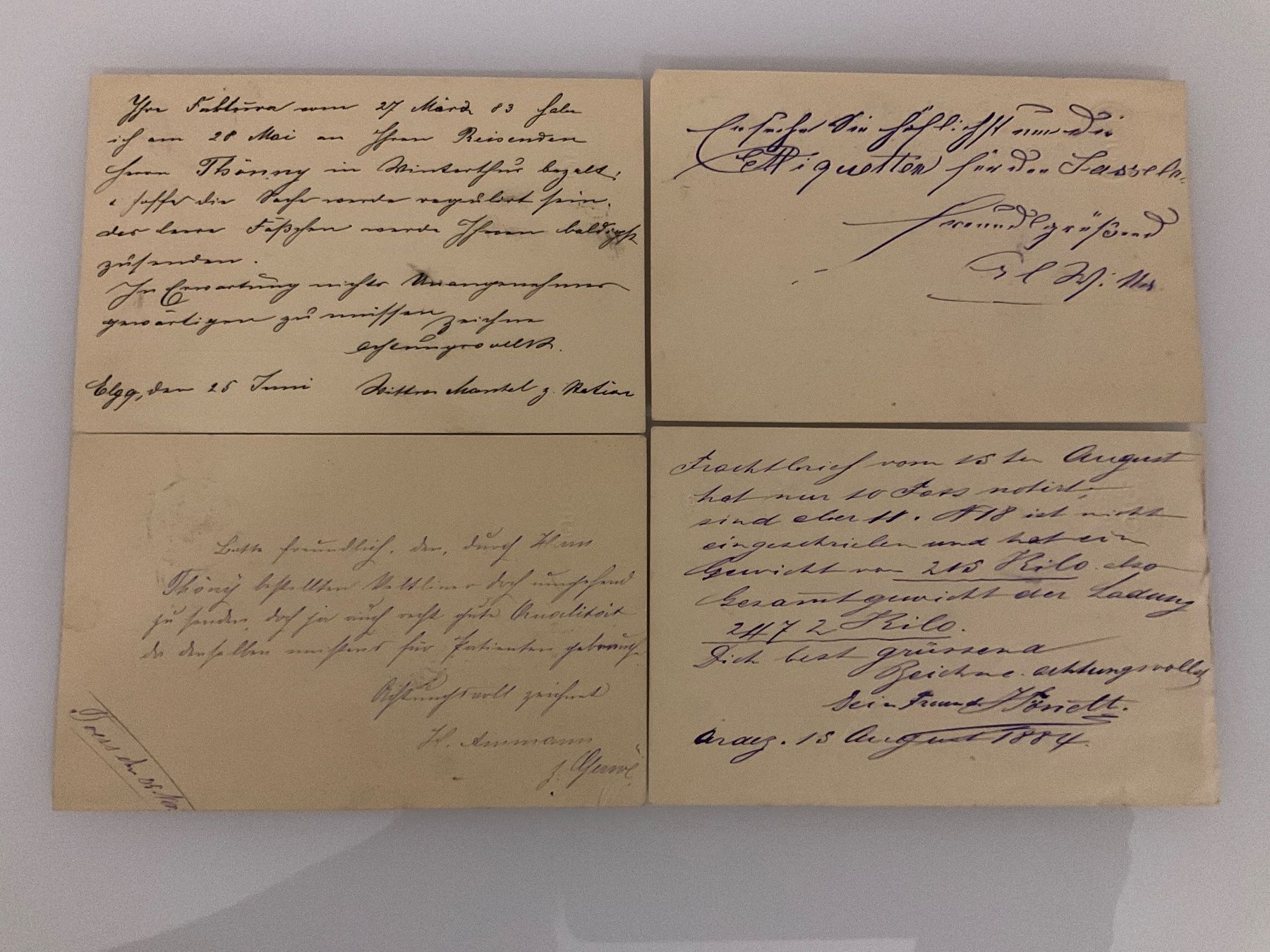 Alle Briefmarken: 1879 - 84, 4x 5Rp. Postkarten versch. Schweizer Ortschaften – Gebraucht aus Rickenbach Sulz von ser_cv7t 1
